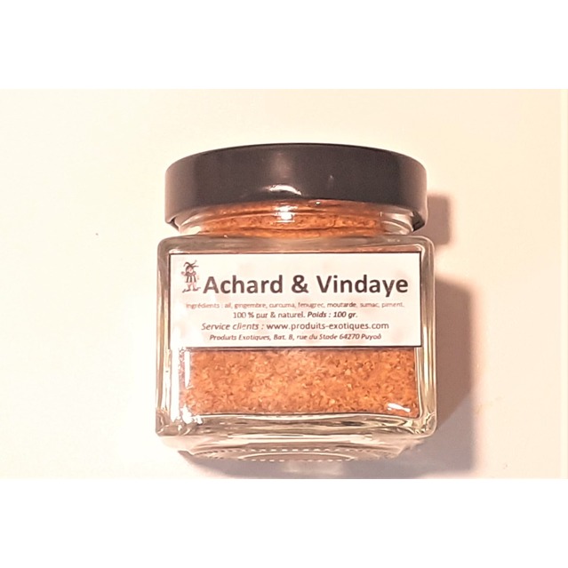  Achard & Vindaye, mélange d'épices moulu, pot en verre100 gr,