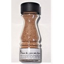 ’’Sel fou’’ sucré au poivre-pain d'épices © au gros sel gemme 100% naturel de Salies de Béarn, saupoudreur en verre, 85 gr.
