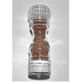 ’’Sel fou’’ de Noël poivre & pain d'épices © au gros sel gemme 100% naturel de Salies de Béarn, moulin en verre, 85 grammes.