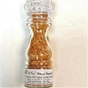 ’’Sel fou’’ Orange - Gingembre © au gros sel gemme de source 100% naturel de Salies de Béarn, moulin en verre, 85 gr.
