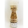 Pack de 4 "sels fou" spécial pâtes au gros sel de source 100% naturel de Salies de Béarn, moulin en verre, 85 gr. 