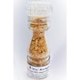 Pack de 4 "sels fou" spécial ail au gros sel de source 100% naturel de Salies de Béarn, moulin en verre, 85 gr. 