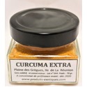 Curcuma Extra de la Réunion, (safran jaune) pot en verre 70 gr.